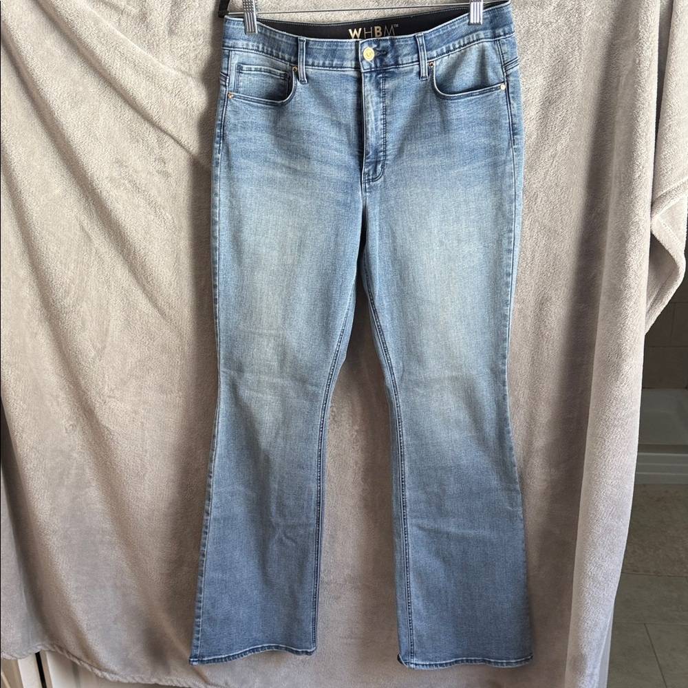 White House Black Market Light Blue Flare Jeans